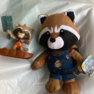 Marvel Guardians Of The Galaxy Rocket Talking Plush and Happy meal Toy